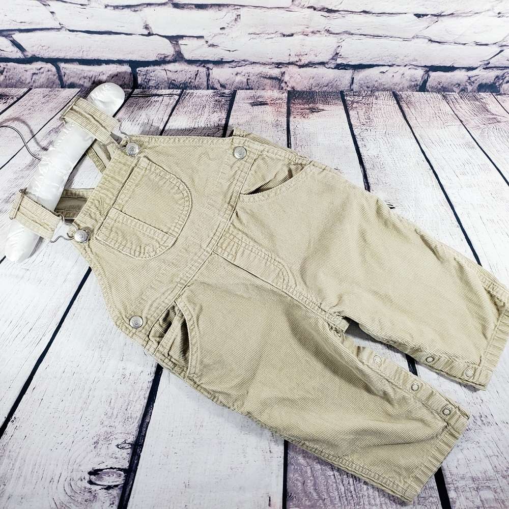 Baby Gap Toddler Boy Beige Codorouy Overalls